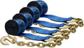 4 Pack 4 in. x 30 ft. Winch Strap with Chain Anchor E707102