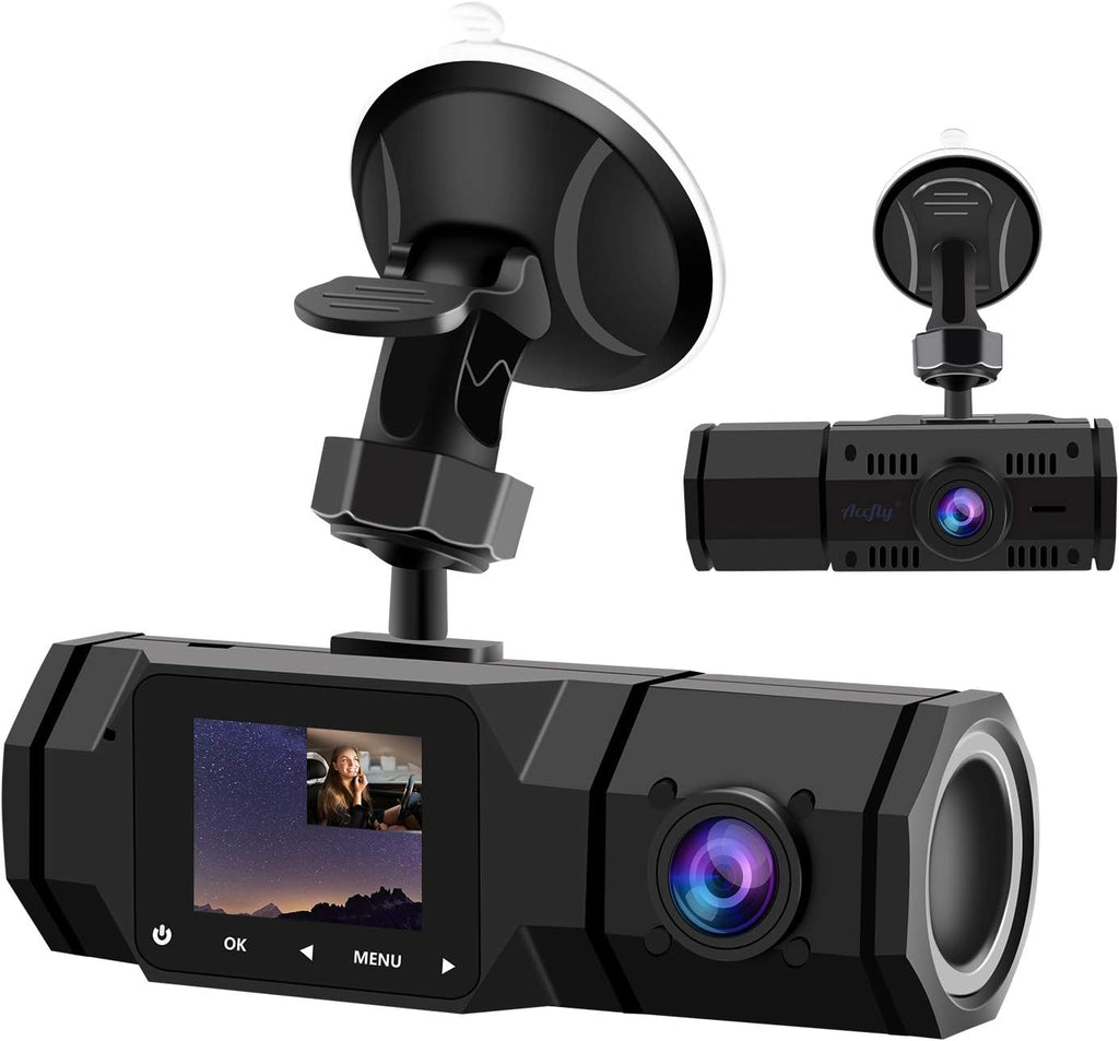 Dual Dash Cam FHD 1080P Front and Interior IR Night Vision Pack of 2 Q221319
