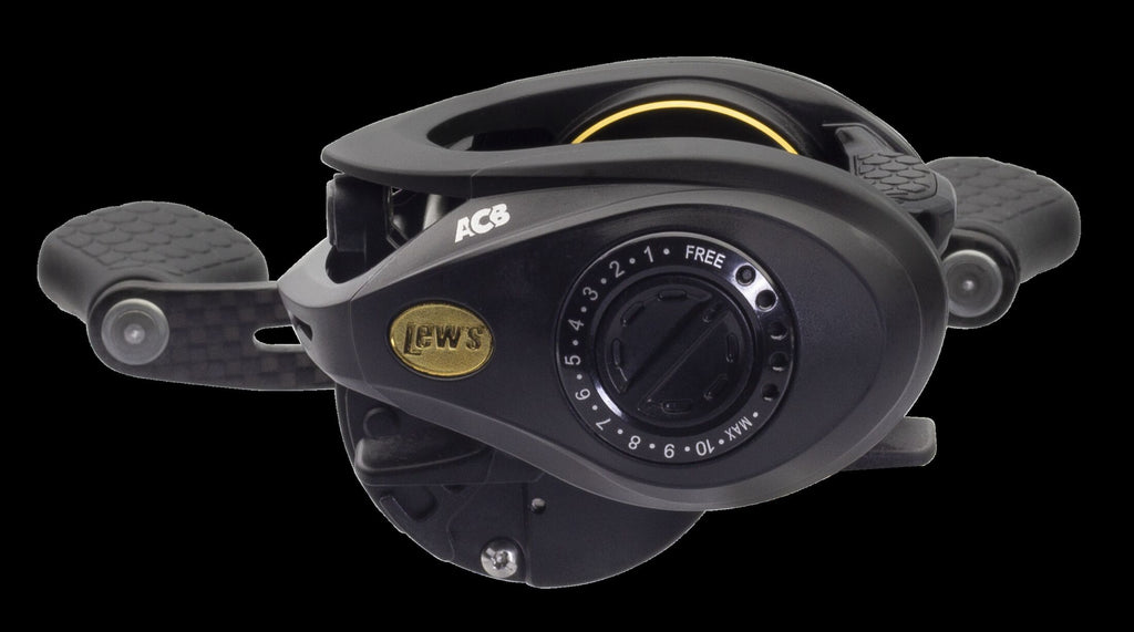 Baitcast Fishing Reel, Right-Hand Retrieve, 7.5:1 Gear Ratio, 11 Bearing, Black P513