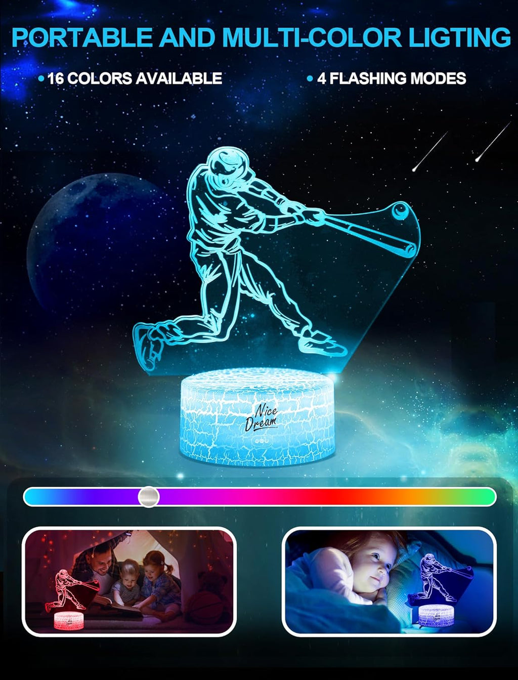 3D Illusion Acrylic LED Night Light I45231