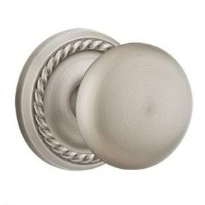 Pewter Double Dummy Door Knob with Rope Rose B56468