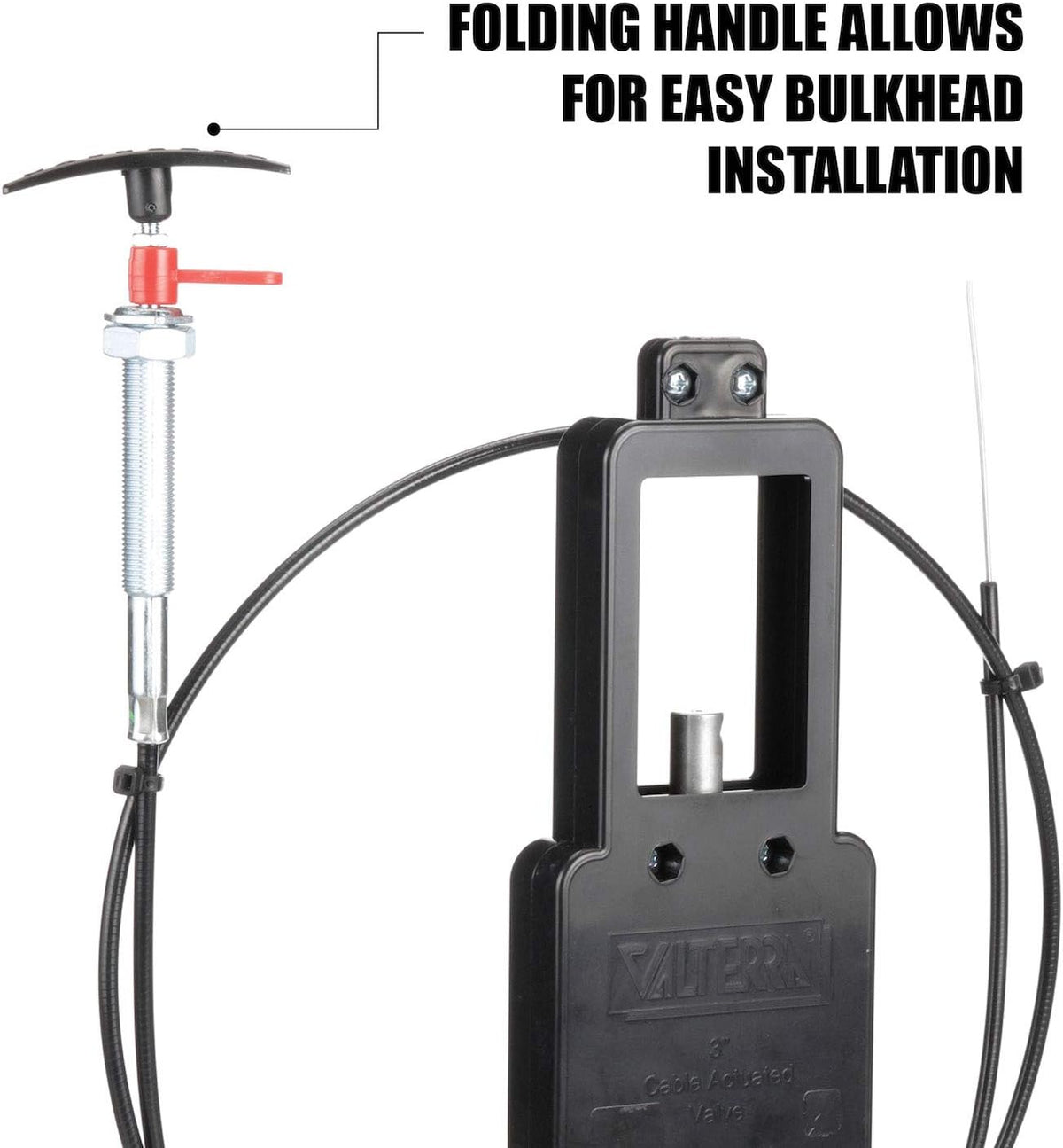 72 Flexible Cable Kit with 1-1/2 Valve, Black K941
