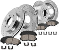 6 Lug Rotors + Ceramic Brake Pads + Clips A20009
