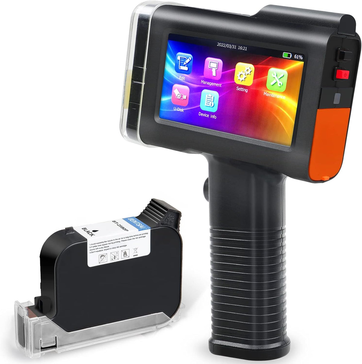 Portable Handheld Inkjet Printer with 4.3 Inch HD LED Touch Screen J6380