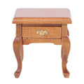 1:12 Walnut Colo Miniature Bedside Table Toy T4214