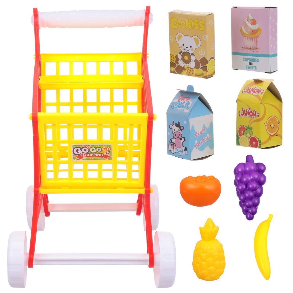 Red Kid Shopping Cart Plaything Q735