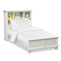White Youth Twin Bookcase Bed L77245