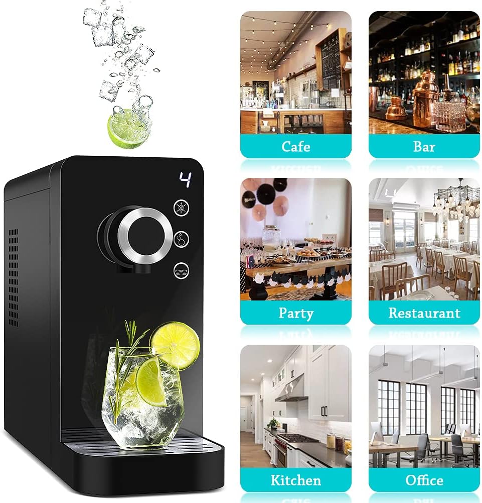 Black Countertop Sparkling Water Maker Q916594
