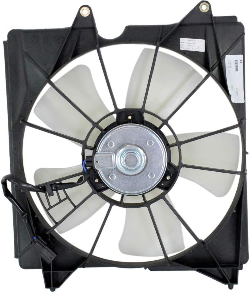 Radiator Fan for Acura RDX 2013 2014 2015 Driver Side Single Fan 6 Cyl B822
