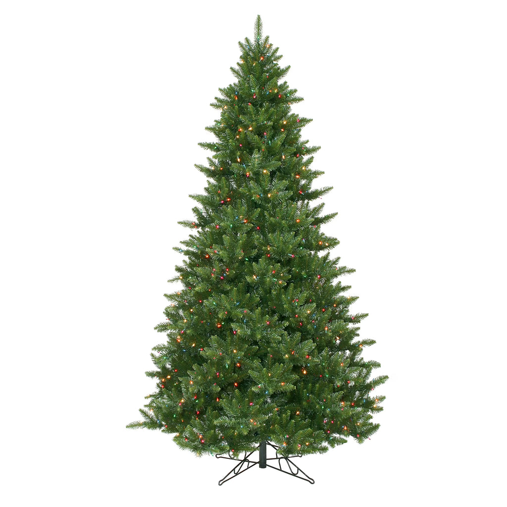 9.5' Artificial Christmas Tree with Multi-colored Lights O686028