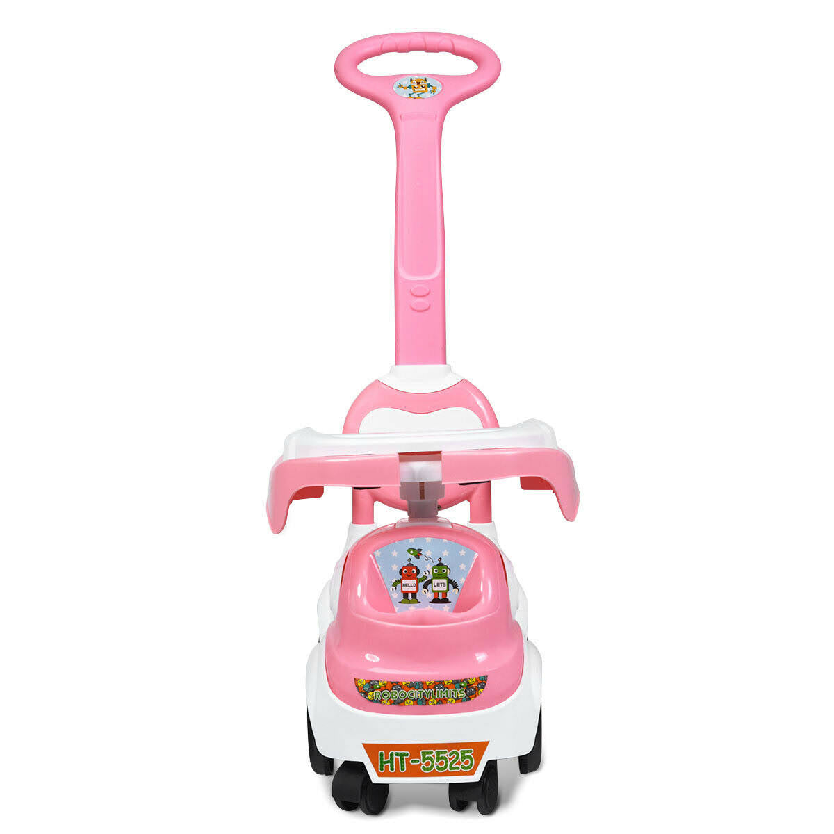 Pink Ride on Push Car with Music Box & Horn J183