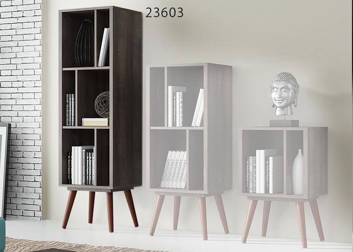 Large White Cubby Bookcase M75408