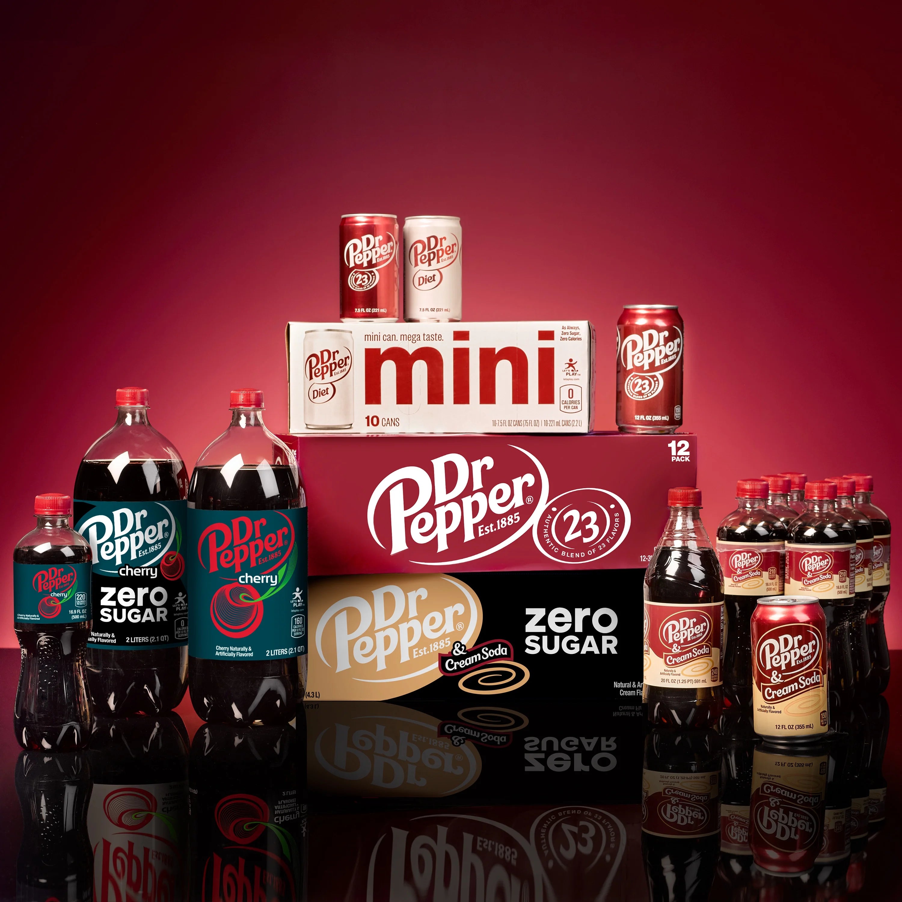 Diet Dr Pepper Soda Pop, 16.9 fl oz, 6 Pack Bottles W817