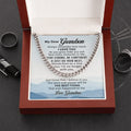 Gift Necklace For Grandson, Cuban Chain Z156