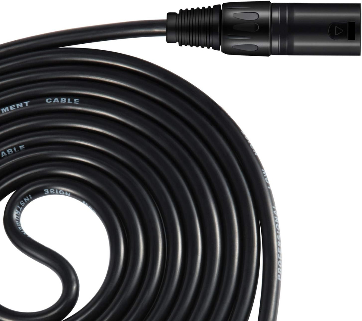 50ft XLR Microphone Male to Female Mic Cables Black 3-Pack B30892