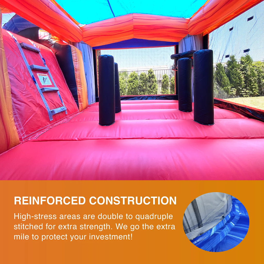Inflatable Bounce House Water Slide with Splash Pool N786185