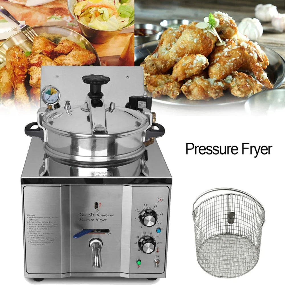 16L Electric High Pressure Stainless Steel Fried Chicken Stove S434