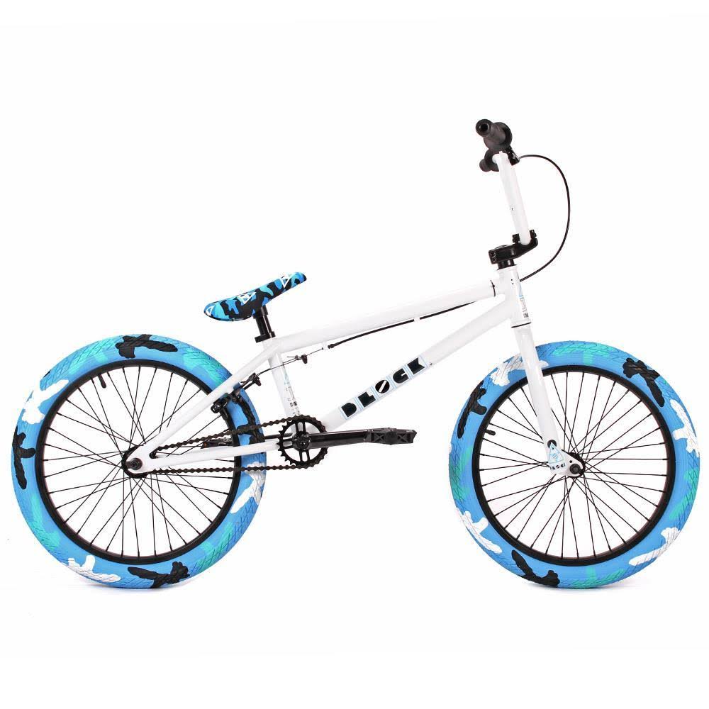 Gloss White with Green Camo BMX Bike I11951