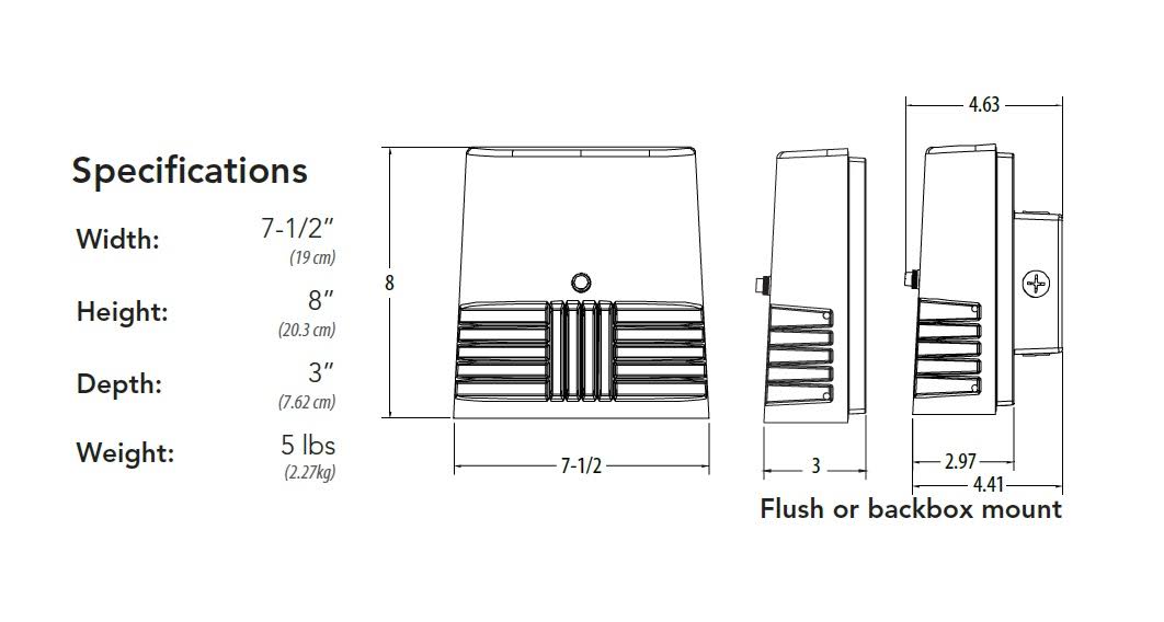 LED Dark Bronze Wall Pack Z15947