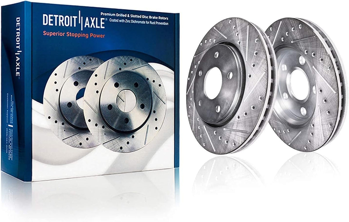 Front Disc Rotors and Brake Pads 6pc Set P408204