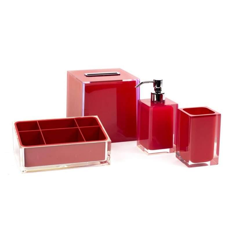 Rainbow Red Bathroom Accessory Set H60431