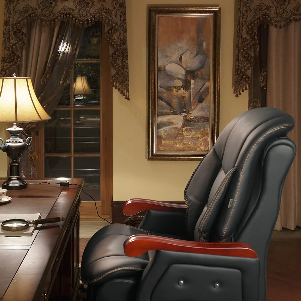 Leather Executive Swivel Office Chair V158