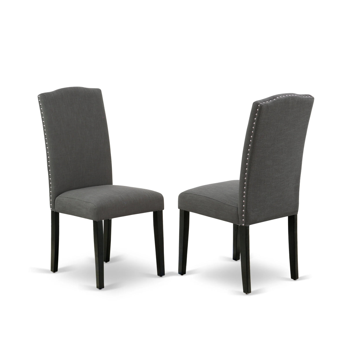 5-piece Wood Dining Set in Black/Dark Gotham Gray E730