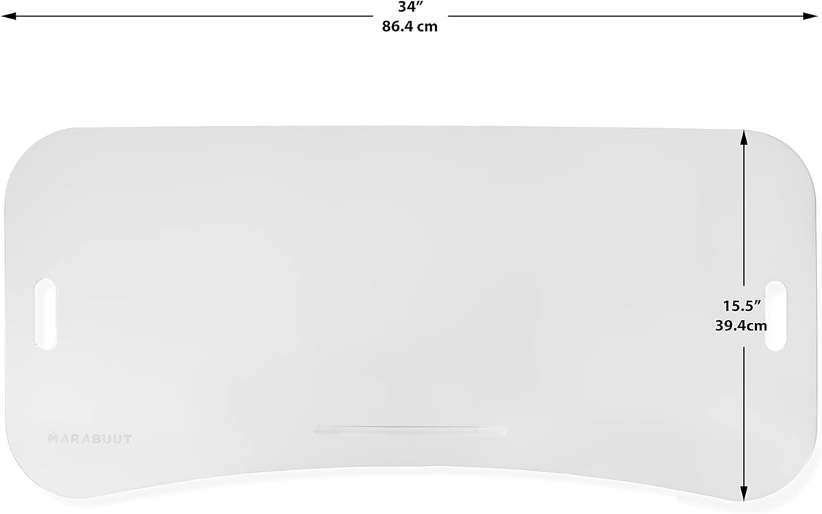 Clear Acrylic Treadmill Laptop Tray with 2 Straps, Pack of 2 C944