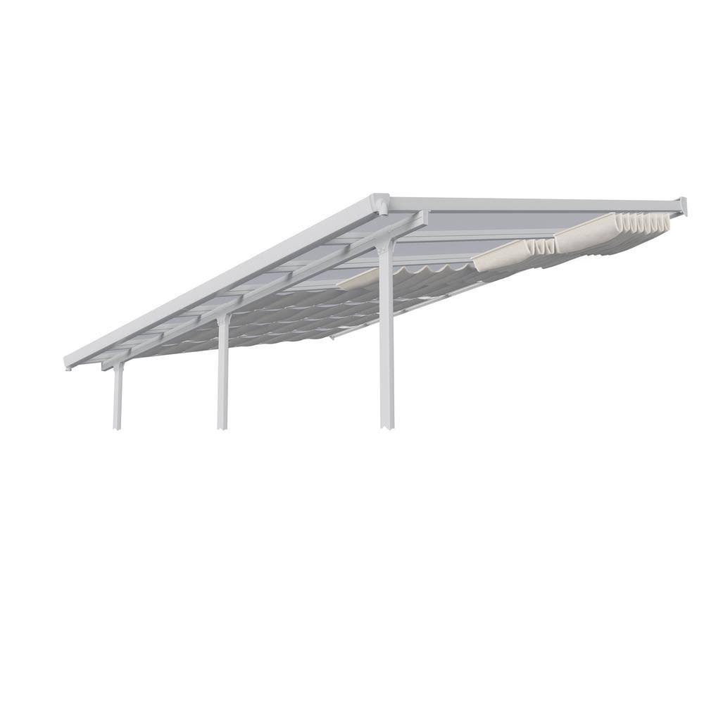 White Patio Cover Blinds V86691