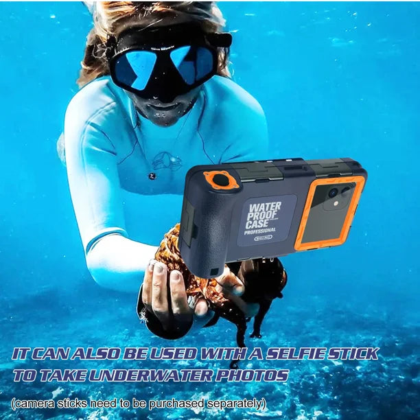 Waterproof Protective Case for Phones Up to 6.9 Inch with Lanyard A789
