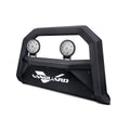 Black Powdercoat Bull Bar with 4.5in Round LED Kit R8066
