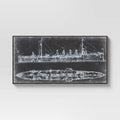 White/Black Framed Wall Canvas C922717