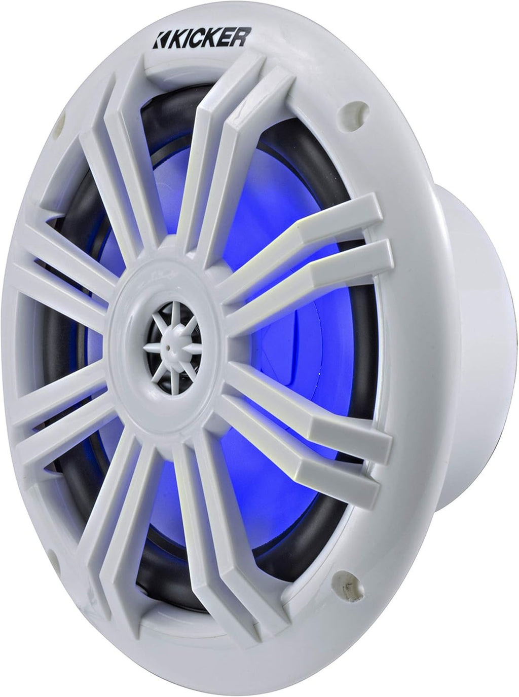 6.5 Inch 2 Way Coaxial Marine LED Boat Speakers, Pair, 4 Ohm, 150 Max Watts, Blue F840