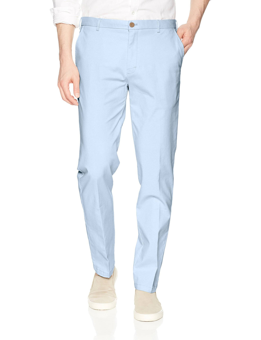 Men&s Saltwater Stretch Flat Front Straight Fit Chino D5518