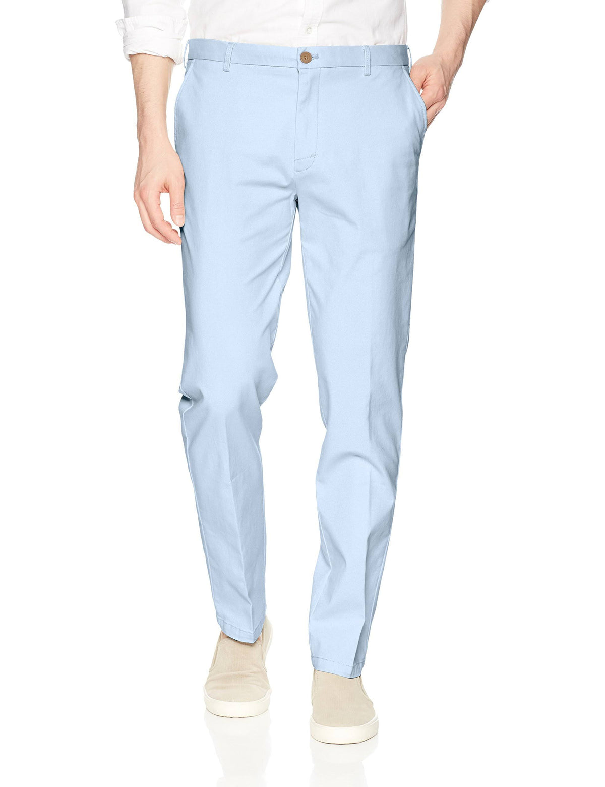 Men&s Saltwater Stretch Flat Front Straight Fit Chino D5518