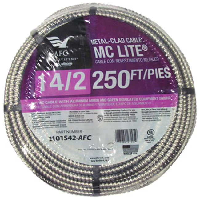 250 ft. 14-2MC Aluminum Metal Clad Flexible Conduit T694541