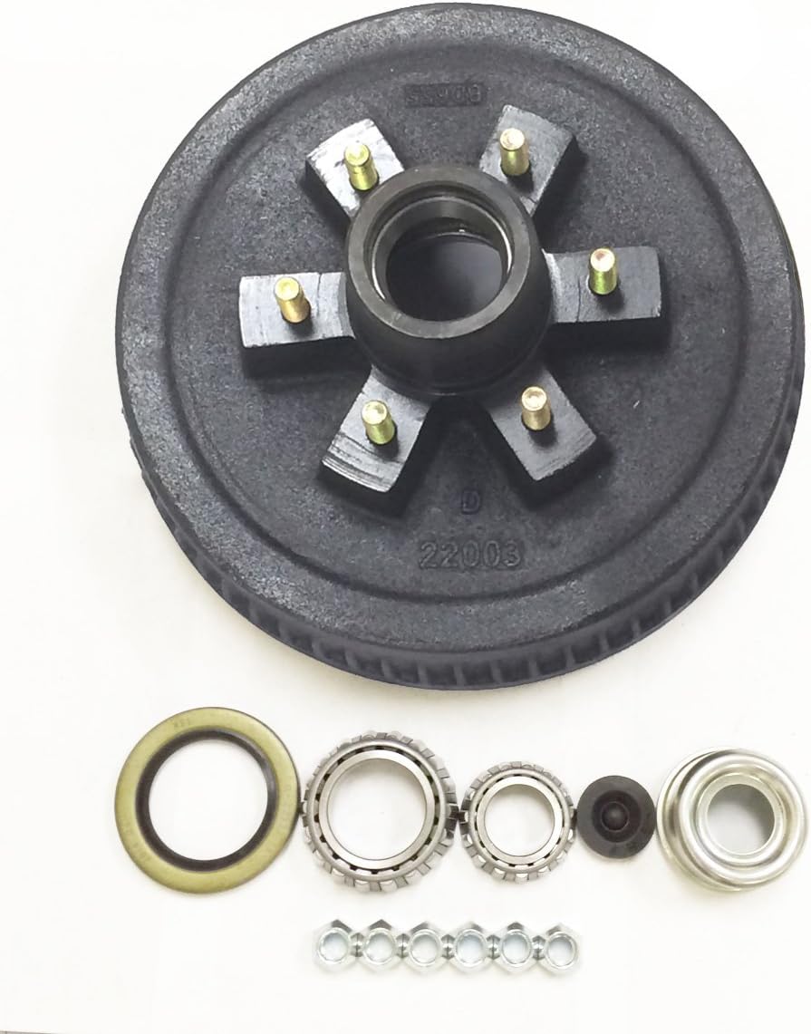 12" X 2" Trailer Brake Drum Kit 6 on 5.5" B.C. G13049