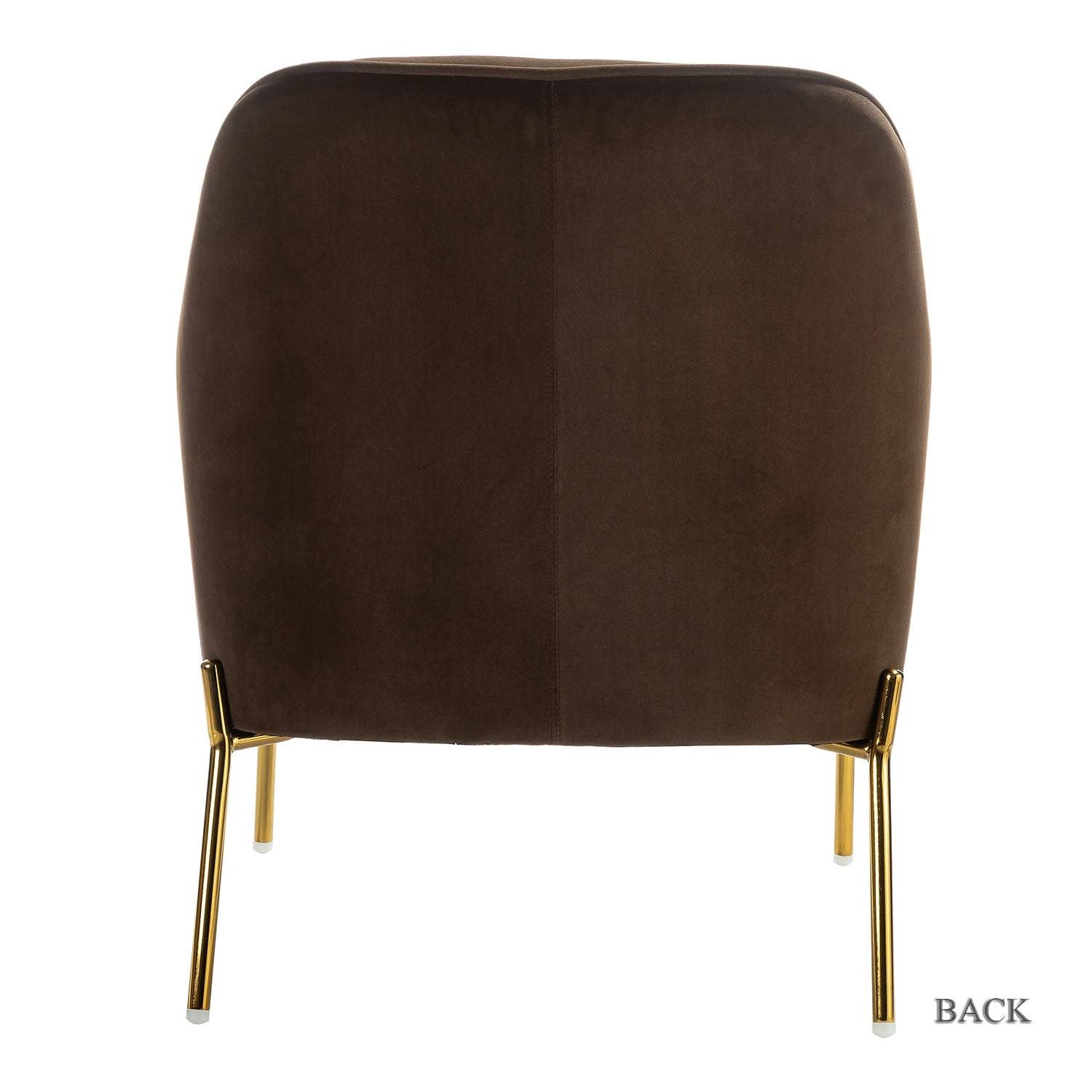 Orange Gold Legs Accent Chair (Set of 2) H766