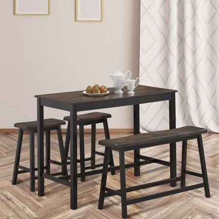 4 Piece Brown Breakfast Dining Set L88297