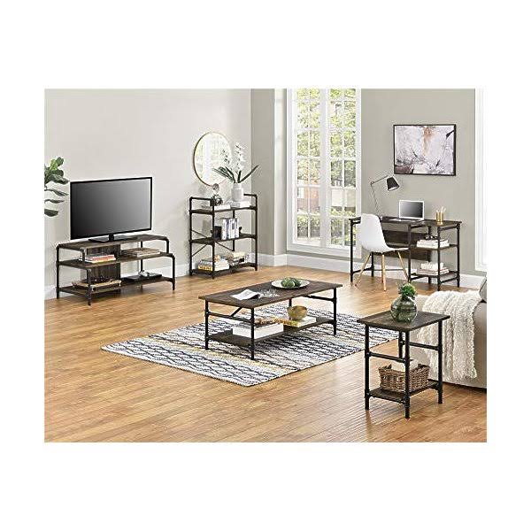 Rustic Brown 3-Shelf Bookcase T1676